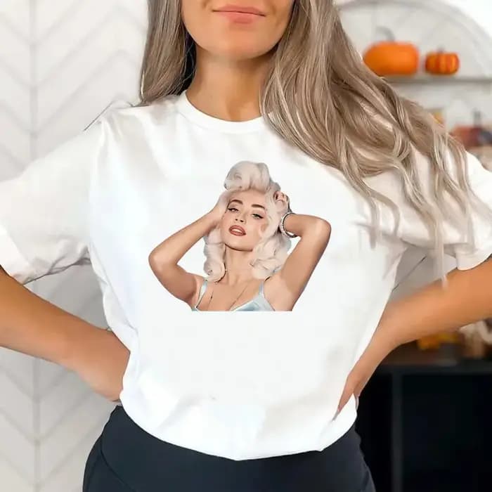 Sabrina charpentier t-shirt fille université à la mode Punk 80s t-shirt anime rétro années 2000 kawaii Vintage femmes