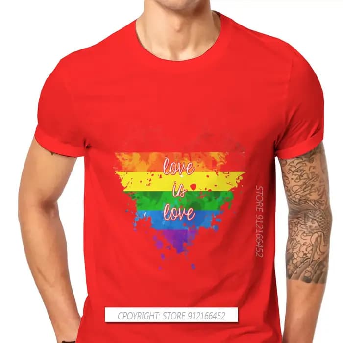 T-shirt hipster Love Is Love Coussins pour hommes