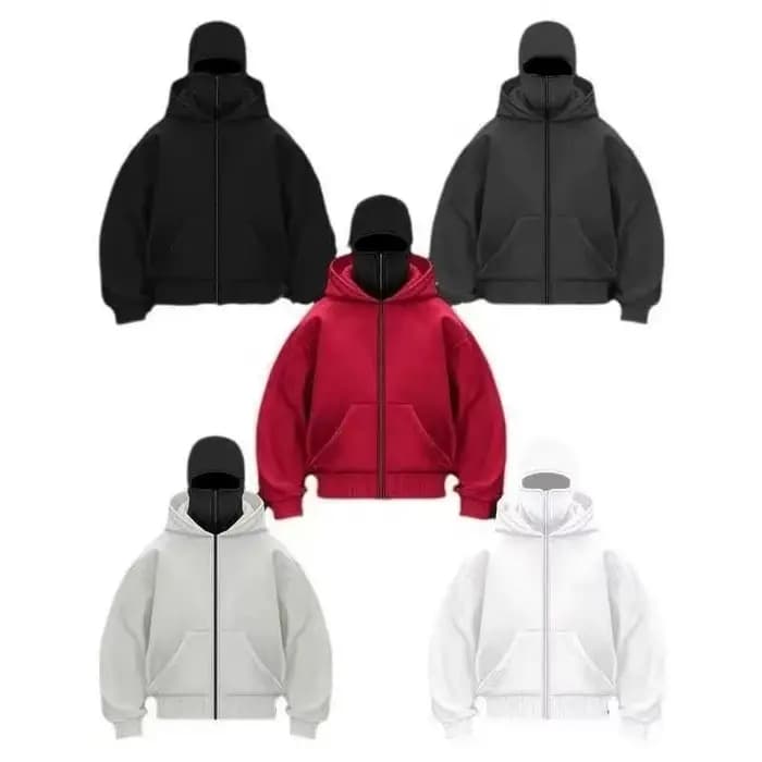 Sweat-shirt à capuche et fermeture éclair pour hommes et femmes