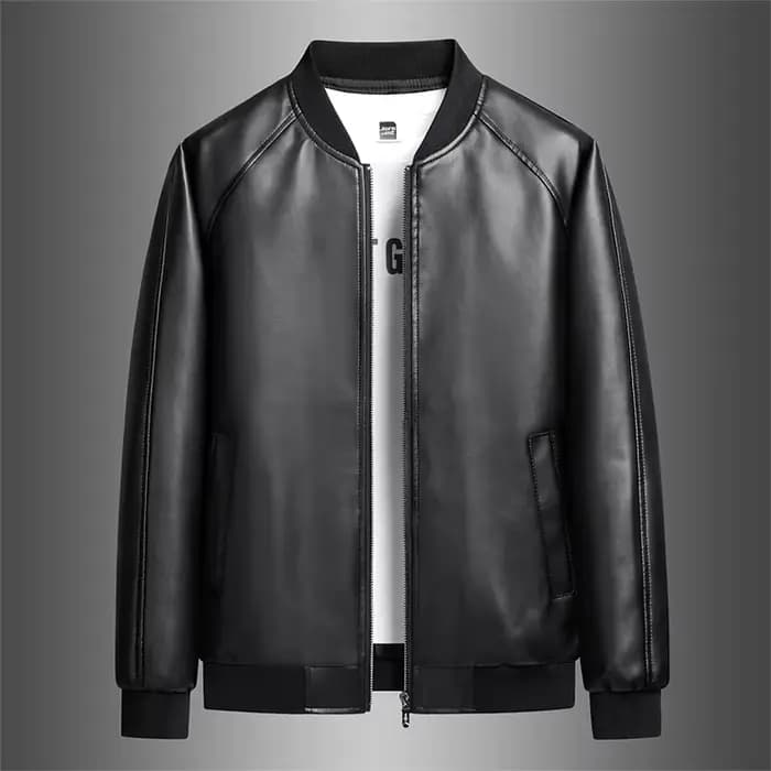 Veste en similicuir pour homme