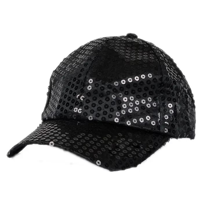 Casquette de baseball légère à paillettes rétro