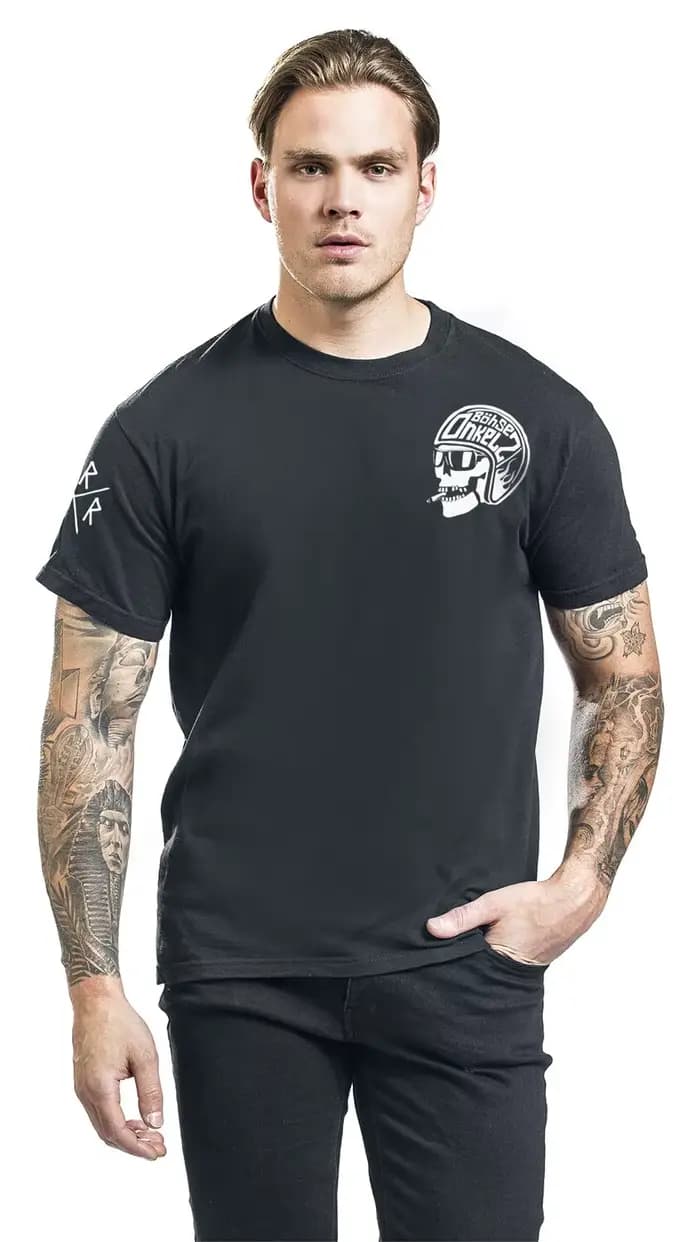 Allemand Heavy Metal Böhse Onkelz T-shirt Hommes Femmes Surdimensionné Y2k Rue Décontracté Coton Harajuku Haute Qualité Fmela Vêtements Mâle
