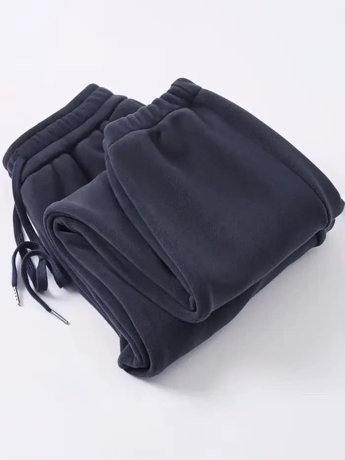 Hiver chaud polaire survêtement pantalon hommes épaissir automne Sport Jogging pantalons