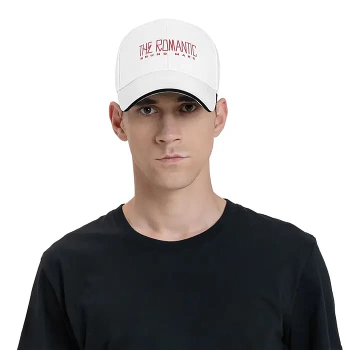 Casquette de baseball vintage Bruno Mars The Romantic Tour 2026, casquette de camionneur unisexe pour l'été, pour hommes, randonnée, pêche, casquette snapback