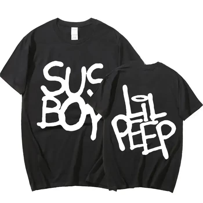 Lil Peep Sus Boy rose graphique T-Shirt hommes Cool Hip Hop rappeur