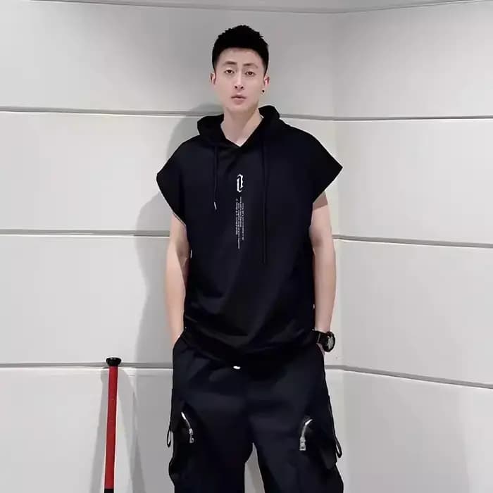 T-Shirt en Coton Noir pour Homme