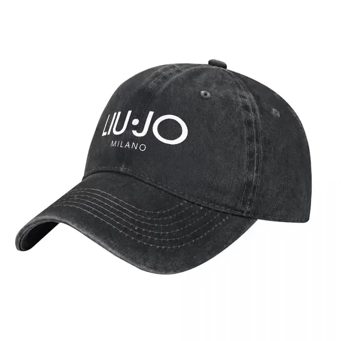 Casquette de baseball en toile délavée LIU JO MILANO, design logo classique, unisexe, streetwear, ac