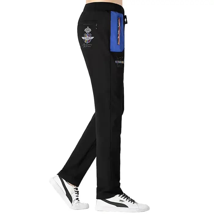 Pantalon de sport en coton à taille élastique pour hommes