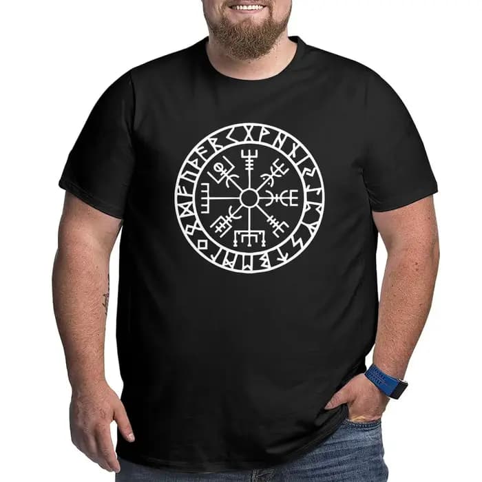 Vegvisir-T-Shirt Navigateur Futhlavabo Runes pour Homme