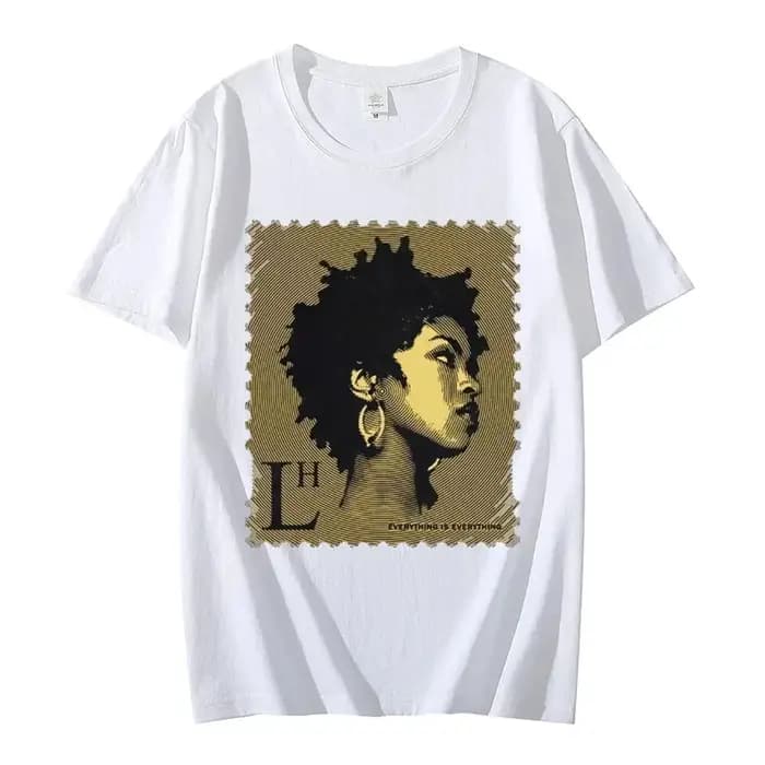 T-shirt à motif album musical de la chanteuse rap Lauren Hill 2026 – Nouveau produit d'été unisexe