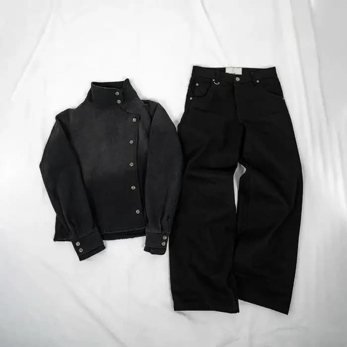 Ensemble veste et pantalon décontracté unisexe style streetwear Harajuku