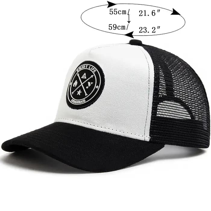 Casquette de camionneur circulaire en cuir pour hommes et femmes