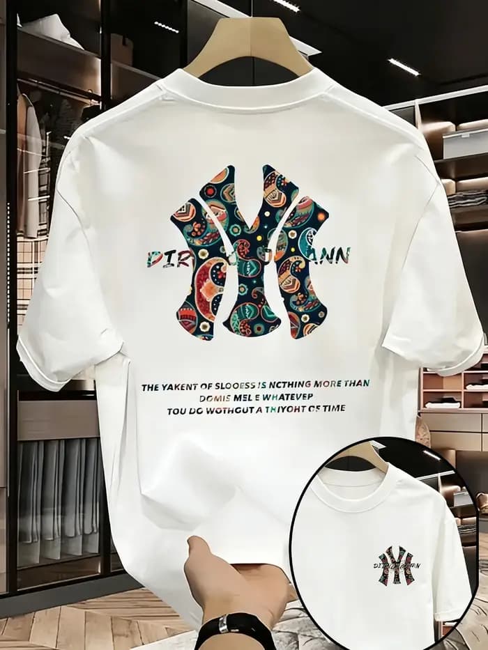 Nouveau T-shirt imprimé tendance pour homme 2026