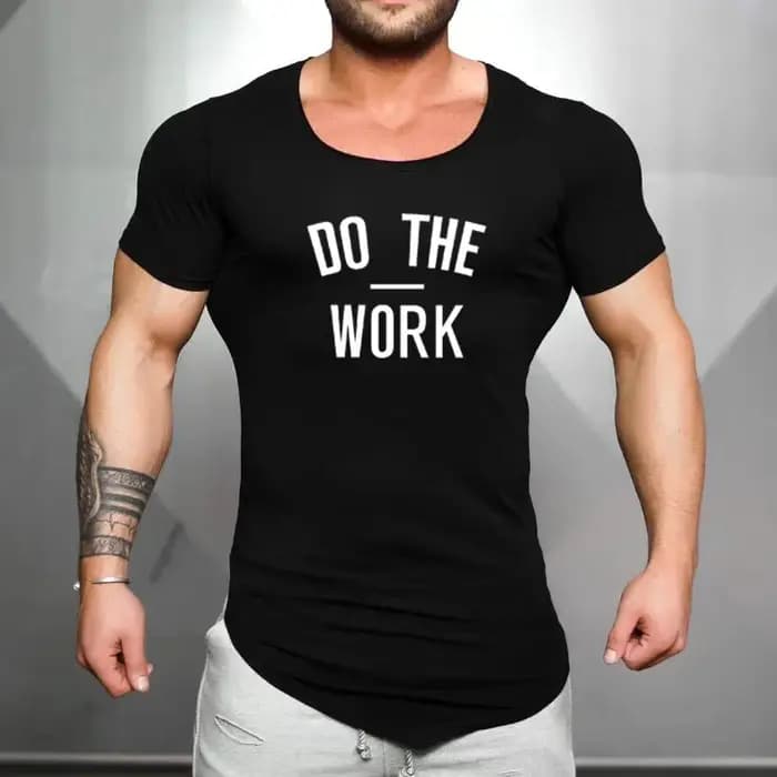 T-shirt de marque en coton pour homme