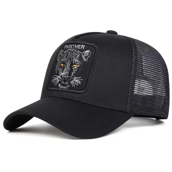 Casquettes de baseball unisexes avec broderie PANTHER, chapeaux décontractés ajustables pour le printemps et l'été, chapeau de protection solaire, casquette de sport