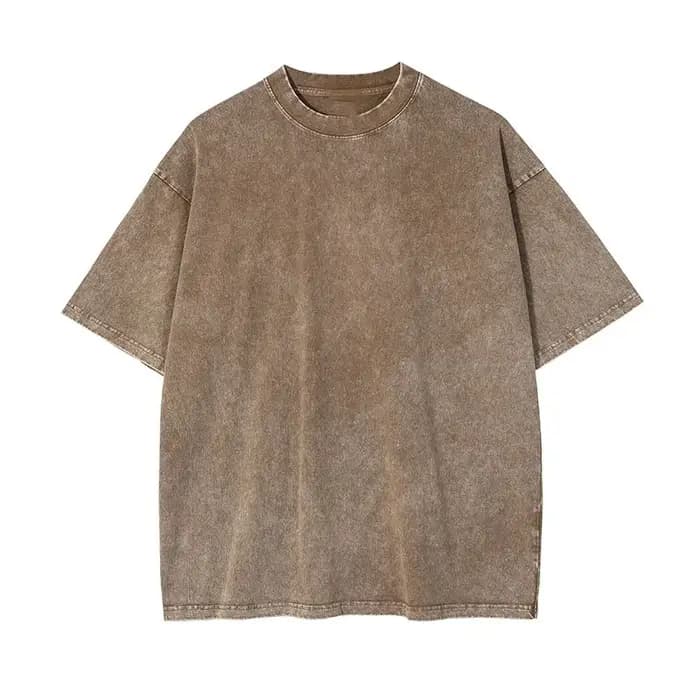 T-shirts Streetwear Vintage Délavés 2026 – Tops Femme Hip Hop Rétro Punk en Coton à Manches Courtes Effet Délavé Acide