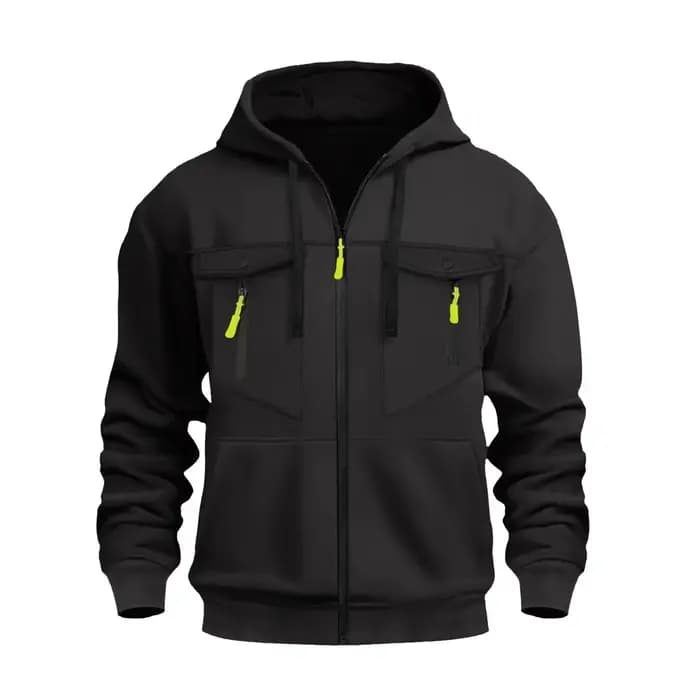 Sweat à capuche zippé décontracté pour homme – Tendance streetwear