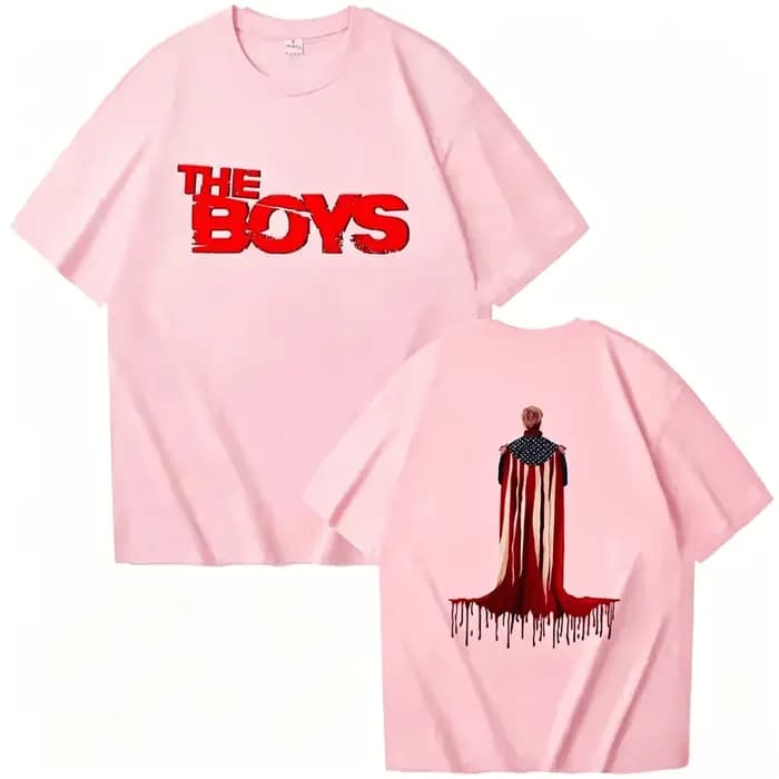 T-shirt The Homelander The Boys Saison 5 The Boyz Merch 2026 Été Homme Femme Coton Oversize Confortable Décontracté