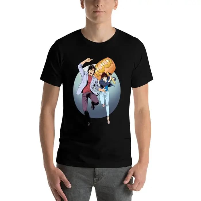 City Hunter alias Nicky Larson100 tonnes T-Shirt graphique t-shirts pour homme t-shirts drôles homme T-Shirt