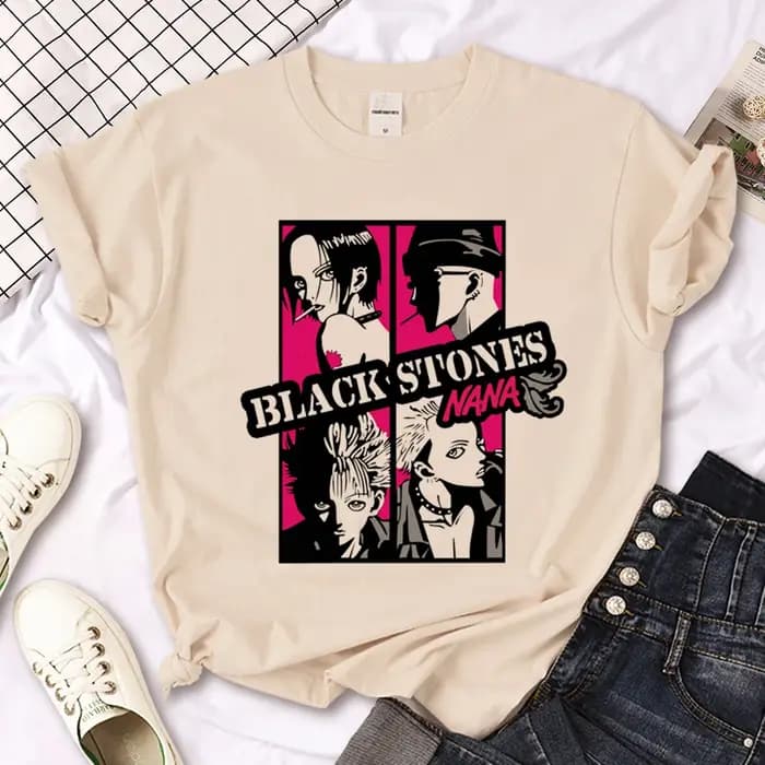 T-shirt Nana pour femmes, vêtement humoristique de styliste japonais