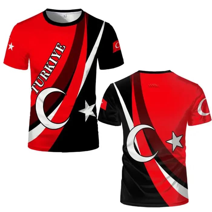 T-shirt imprimé style graffiti turc