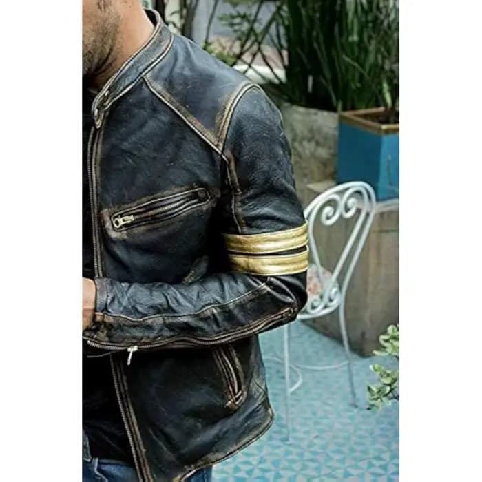 Veste en cuir de mode rétro Streetwear Blazer vestes décontractée hommes vêtements d'extérieur
