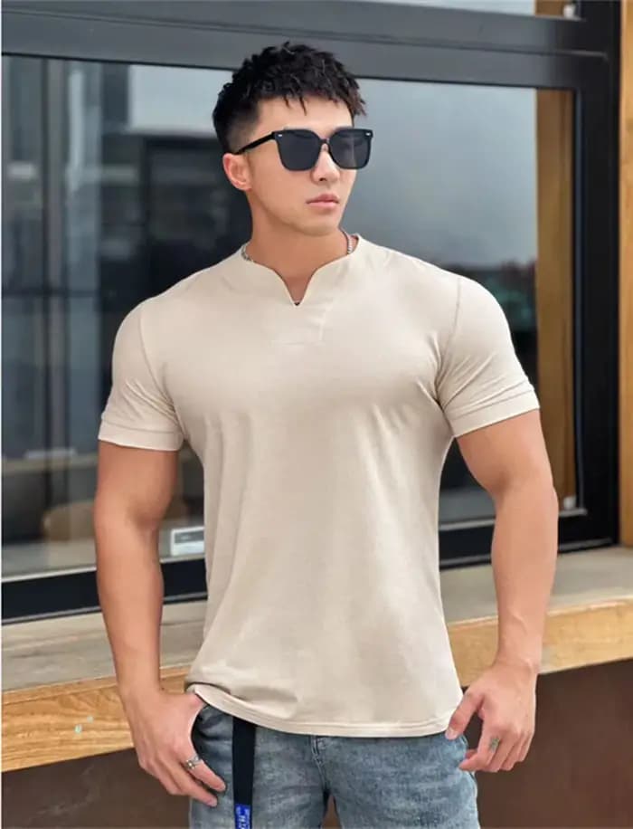 T-shirt de sport imprimé d'été pour hommes