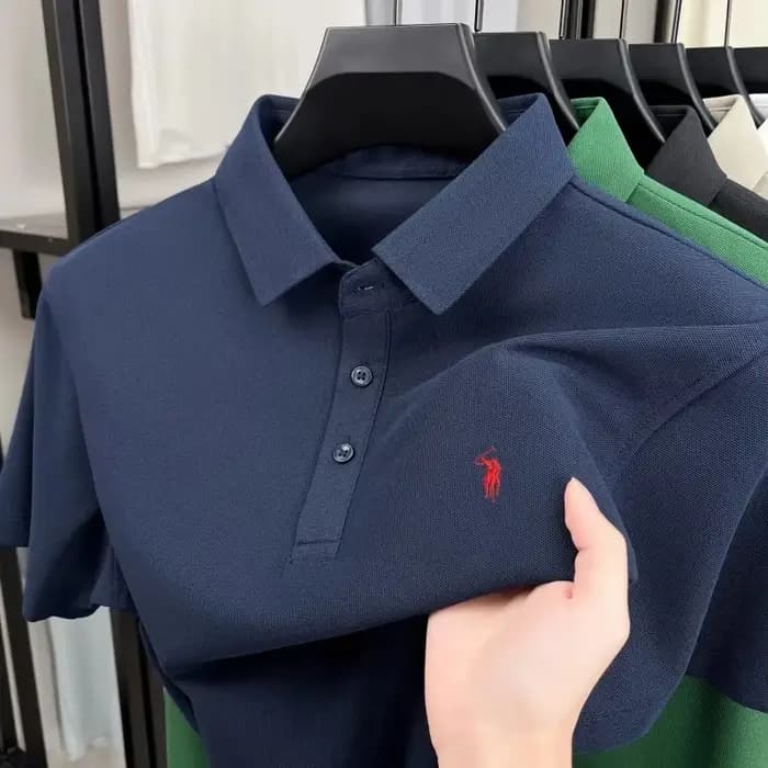 Nouveau style – Polo imprimé haut de gamme de luxe à manches courtes pour homme – T-shirt à revers