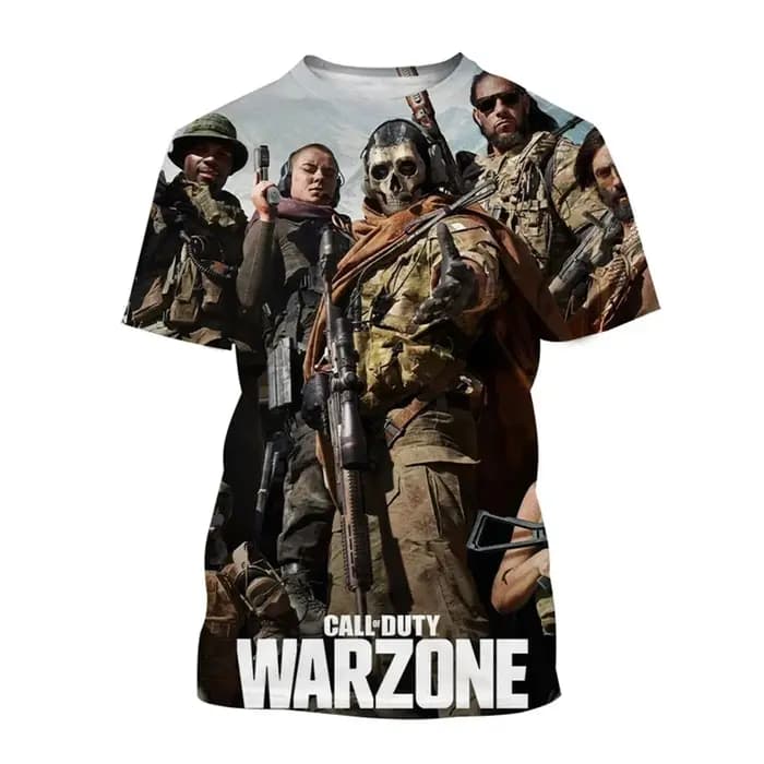 T-shirt de joueur imprimé en 3D | Haut personnalisé à la mode inspiré des jeux de tir chauds T-shi
