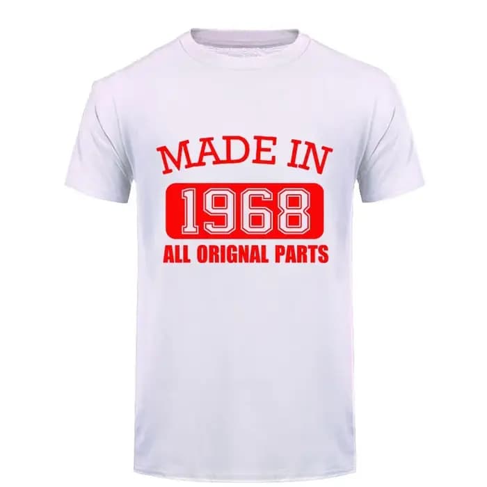 T-Shirt pour homme, fait en 1968 avec toutes les pièces originales