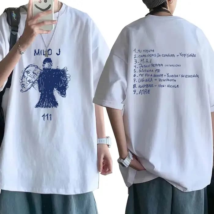 Rappeur Milo J Tour T-shirt 111 Album Merch T-Shirts hommes femmes mode Hip Hop manches courtes