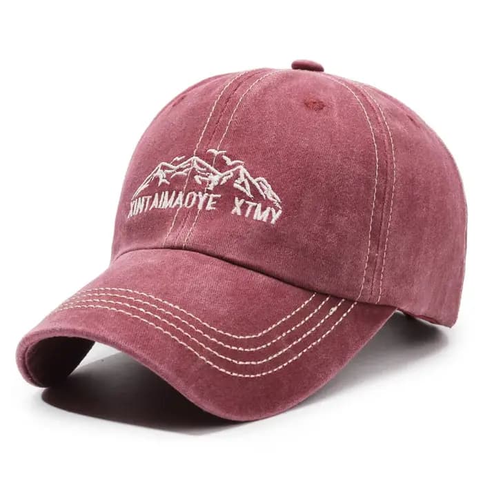 Casquette de baseball FS verte et rouge pour hommes