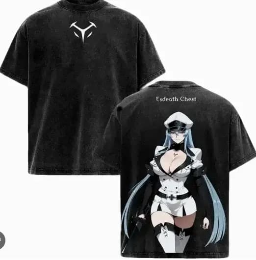 Akame ga Kill! T-shirt délavé personnalisé, Nouveau modèle, T-shirt Anime, Grande taille, Unisexe, C