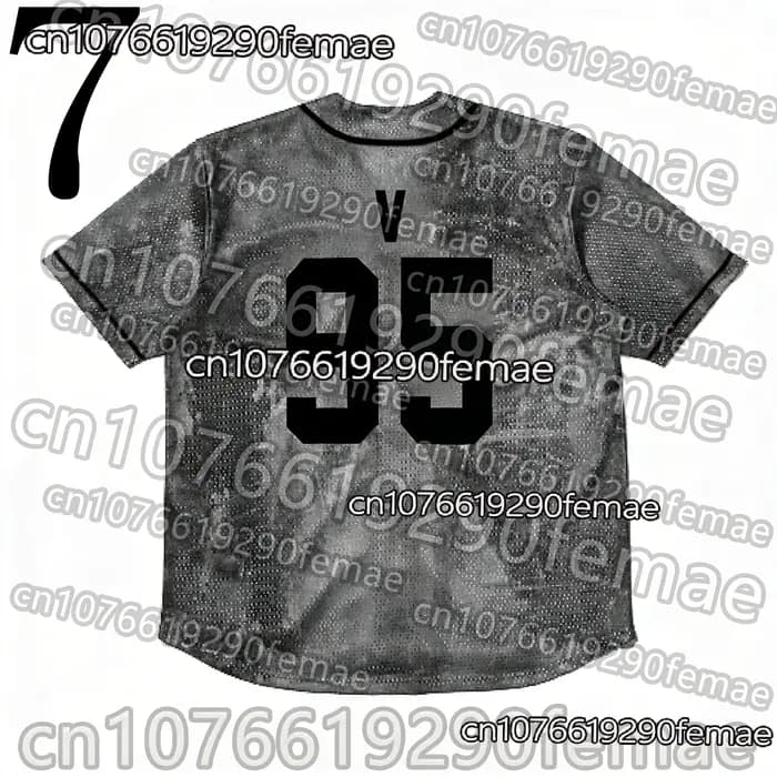 Nouveautés 2026 pour hommes et femmes KPOP # T-shirt de baseball 97, maillot de sport quotidien pour