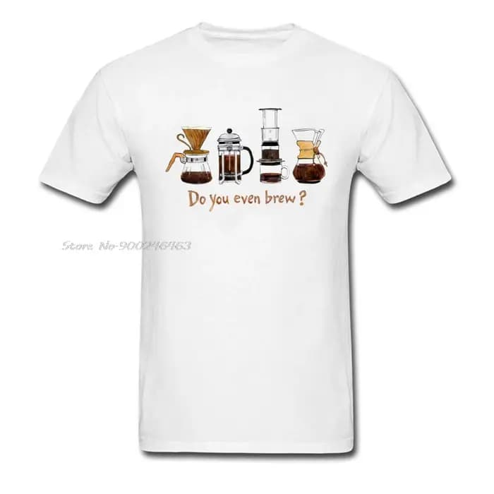 Vous brassez même? T-shirt en coton noir pour hommes