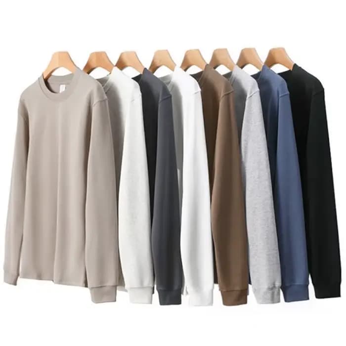 Sweat-shirt unisexe décontracté à épaules tombantes