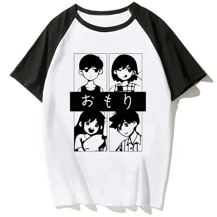 Omori t-shirts femmes japonais été t-shirt fille bande dessinée vêtements