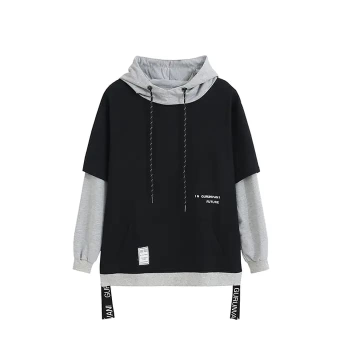 Nouveau sweat à capuche Patchwork Hip Hop hommes pull à capuche Streetwear décontracté mode vêtement