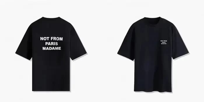 T-shirt noir à manches courtes été 2026