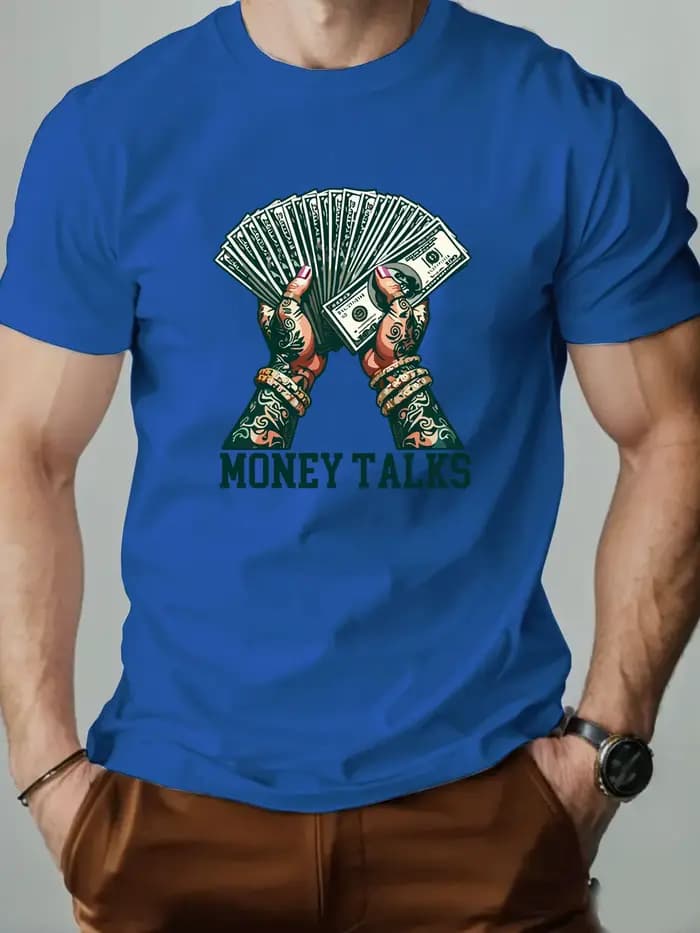 T-shirt col rond pour hommes