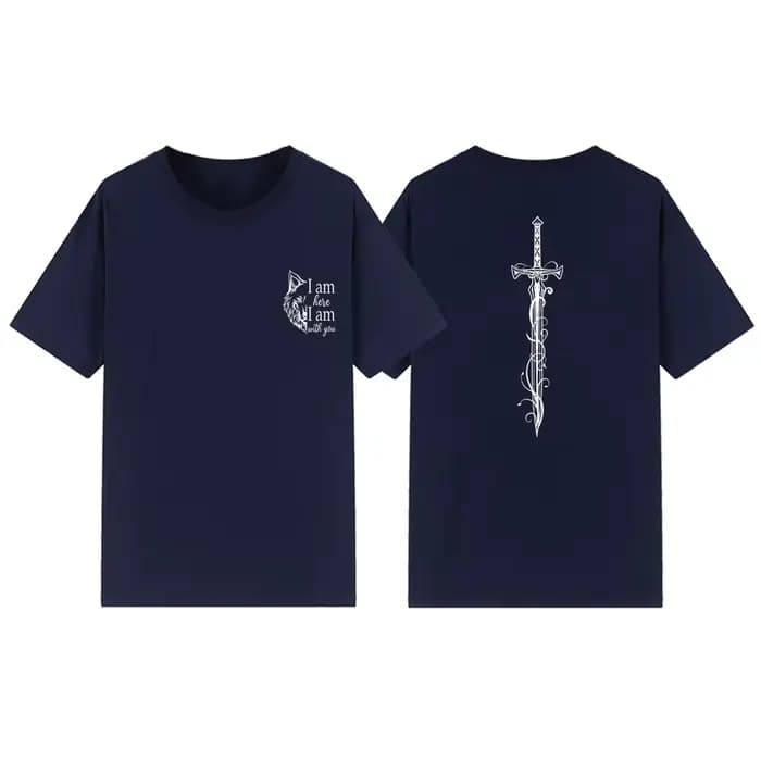 Je suis ici je suis avec vous t-shirts trône de verre Merch unisexe à manches courtes t-shirt Vintage TOG citation chemise Streetwear haut pour femme