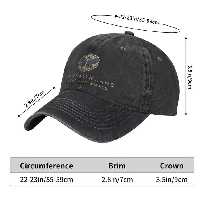 Casquette de baseball pour hommes avec logo Tomorrowland 2026, tendance