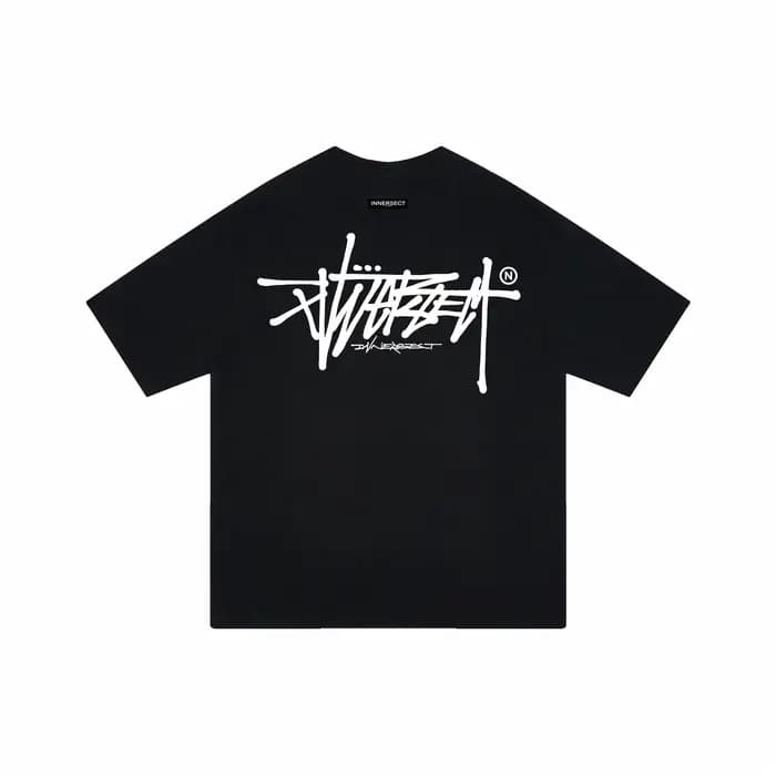 T-shirt à manches courtes et col rond Y2k pour hommes