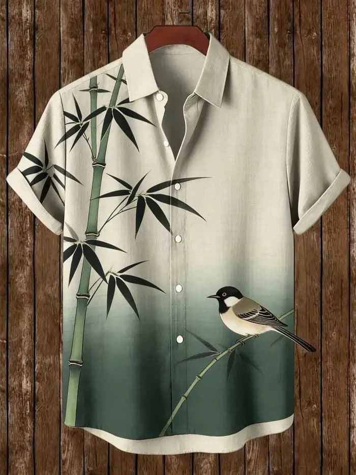 Chemise d'été à manches courtes pour hommes