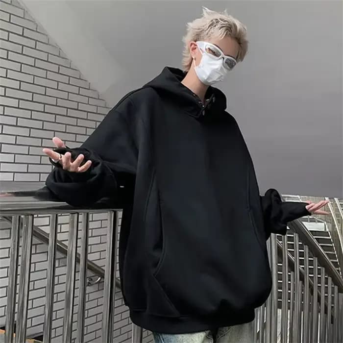 Sweat-shirt à capuche rétro pour hommes