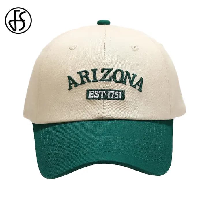 Casquette de baseball américaine FS Green Blue Hip Hop pour hommes et femmes