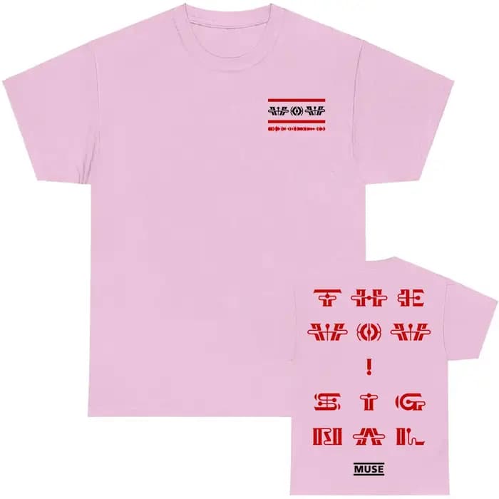 Muse The Wow! T-shirt Signal rétro avec impression graphique Hip Hop