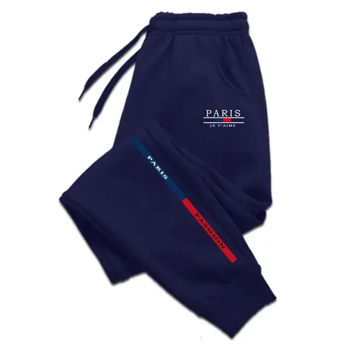 Pantalon de survêtement Paris Fashion pour homme – Nouveauté 2026 – Jogger décontracté quatre saisons pour le sport et le quotidien – Confort intérieur et extérieur