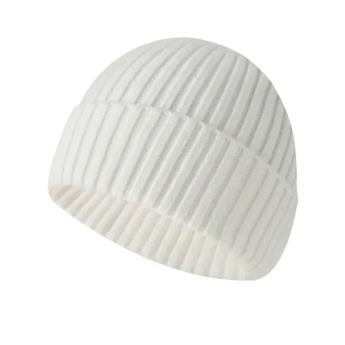 Logo brodé personnalisé hiver tricoté pull chapeau couleur unie chaud décontracté hommes et femmes à bord court crâne bonnet Gorras