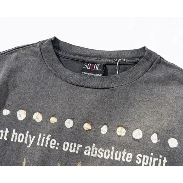 T-Shirt Imprimé Croix pour Homme et Femme
